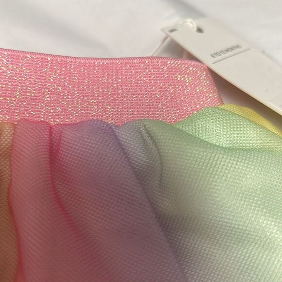 Janie and Jack 100850001 Rainbow Tiered Tulle Skirt size 6-12 months NWT - Picture 4 of 9